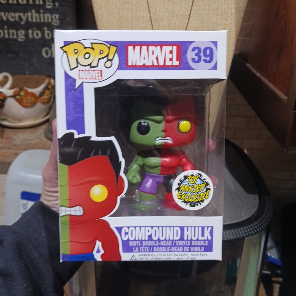 FUNKO POP! MARVEL COMPOUND HULK TOY ANXIETY EXCLUSIVE VAULTED/RETIRED #39